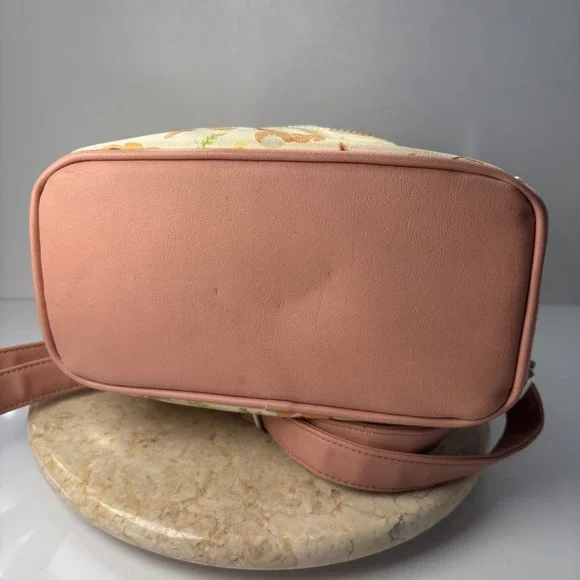 Loungefly Pokemon Eevee Mini Backpack Cream Floral Allover Print Bag FLAW - Picture 9 of 13